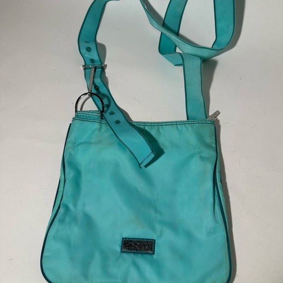 Blue Crossbody Bag with Adjustable Strap and Slouchy Design - Picture 1 of 5